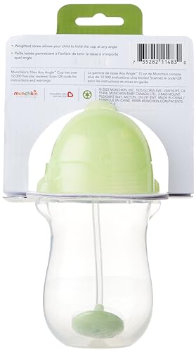 Munchkin Click Lock Any Angle - Taza de popote (2 unidades), color verde