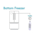 Kеnmorе 9690 Filtro de agua para refrigerador 469690 LT700P de repuesto ADQ36006102 transparente, 1 paquete