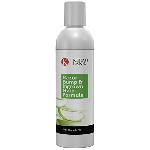 Kerah Lane Organic Razor Bump & Ingrown Hair Formula 8 Oz for Women & Men: Best Treatment Serum for Ingrown Hairs, Acne, Razor Bumps, Razor Burn: Use After Shaving, Waxing, Electrolysis & Hair Removal by Kerah Lane