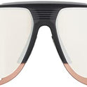 anteojos de sol 100% Norvik para deporte de invierno (tacto suave, vidrio negro, lente de espejo plateado carmesí HiPER)