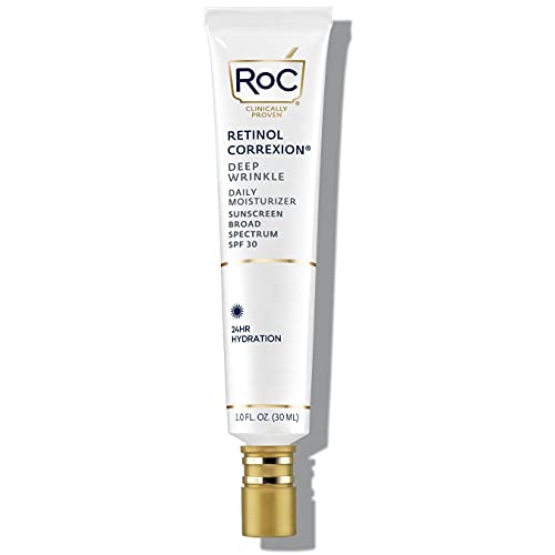 ROC Retinol Correxion Deep Wrinkle Daily Moisturizer With Sunscreen Broad Spectrum SPF 30 30ml