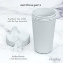 Re-Play Made in USA 10 oz tazas sin derrames para bebés, niños pequeños y niños | Hecho de jarras de leche recicladas ecológicas | Libre de BPA | Apto para lavavajillas | (3 unidades)