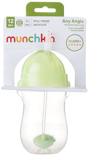 Munchkin Click Lock Any Angle - Taza de popote (2 unidades), color verde