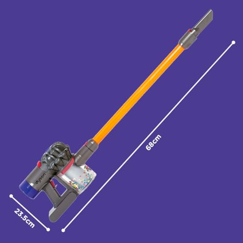 Casdon Dyson Aspiradora inalámbrica | Aspiradora interactiva Dyson para niños a Partir de 3 años | Incluye succión de Trabajo para un Juego Realista