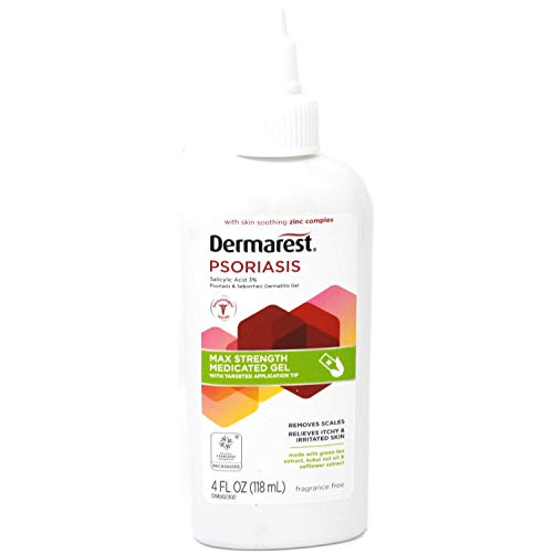 Dermarest Psoriasis Max Strength Gel medicado, 4 onzas cada uno (paquete de 2)