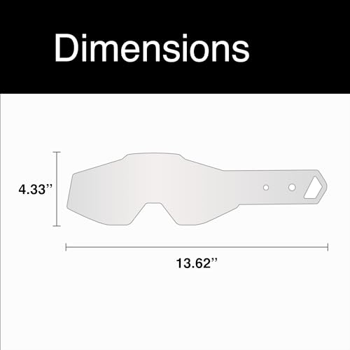 1 100% Standard Tear-Offs - Racecraft, Accuri, Strata Compatible