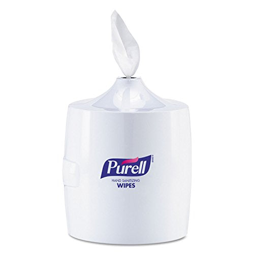 GOJ901901 Hand Sanitizer Wipes Wall Mount Dispenser, 700/1200 Wipe Capacity, White