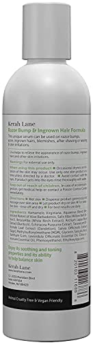 Kerah Lane Organic Razor Bump & Ingrown Hair Formula 8 Oz for Women & Men: Best Treatment Serum for Ingrown Hairs, Acne, Razor Bumps, Razor Burn: Use After Shaving, Waxing, Electrolysis & Hair Removal by Kerah Lane