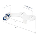 Luxe Bidet Neo 120 (Elite Series) - Boquilla autolimpiante - Accesorio mecánico no eléctrico para inodoro de bidé con válvulas de grifo fuertes y mangueras de metal