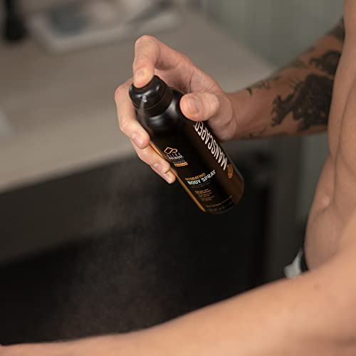 PrettywillMANSCAPED® UltraPremium Hydrating Body Spray, Non-Greasy Quick Drying Spray-On Moisturizer Formula with Red Algae and Hyaluronic Acid for Skin Hydration (6 oz Aluminum Bottle)