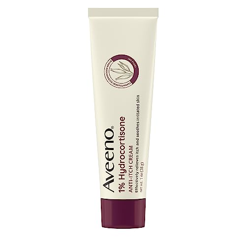 Aveeno 1% Hydrocortisone Anti-Itch Cream, Maximum Strength, 1-Ounce Tube