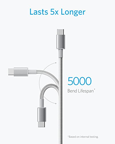 Anker Premium Nylon USB-C to USB-A Cable, for Samsung Galaxy S9/S8/Note 8, LG V20/G5/G6, and More