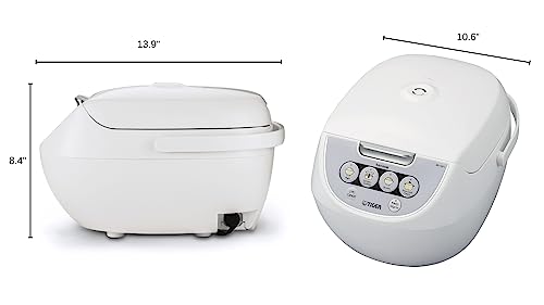 Tiger Corporation JBV-A10U Micom - Arrocerera y calentador de 5,5 tazas con funciones 3 en 1