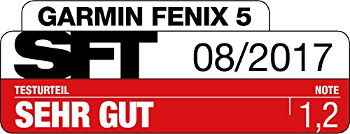 Garmin 010-01988-06 Fenix 5 Plus Zafiro Bisel con Correa de Piel, GPS, color Negro