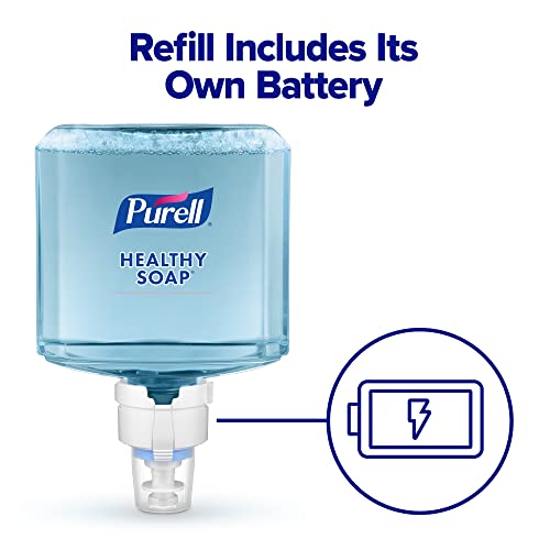 PURELL Marca HEALTHY SOAP suave y última intervensión de espuma, sin fragancia, 1200 ml de repuesto para dispensador automático de jabón PURELL ES8 (paquete de 2) - 7772-02