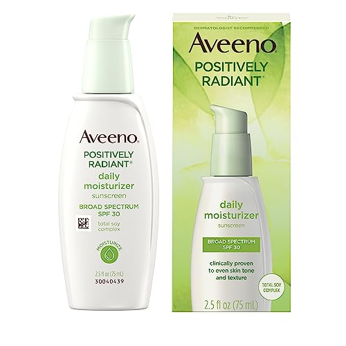 Aveeno Active Naturals Positively Radiant Daily Moisturizer, SPF 30, 2.5 Ounce