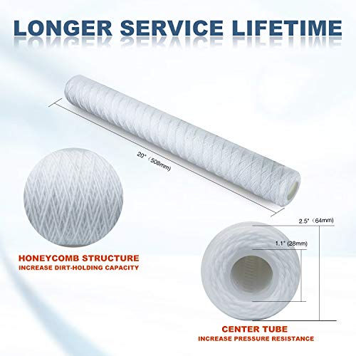 Membrane Solutions - Filtro de agua para heridas (50 x 2,5 cm, 6 unidades)