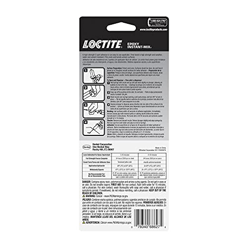 Loctite 1366072 Instant Mix Epoxy, amarillo translúcido
