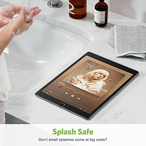 Paquete de 2 protectores de pantalla compatibles con iPad de 9ª generación/iPad de 8ª generación de 10.2 pulgadas, vidrio templado apiker compatible con iPad 9 8 7 (2021/2020/2019)