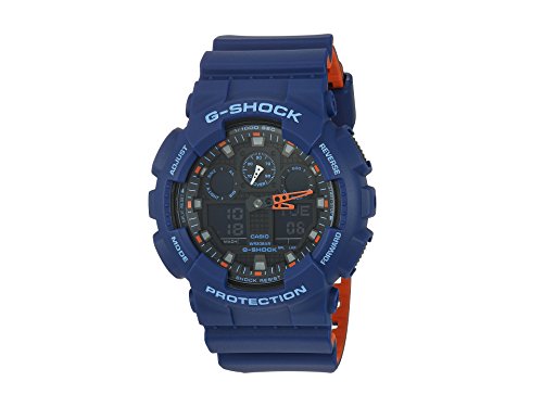 Casio 'G Shock' - Reloj casual de resina y cuarzo, para hombre, multicolor (modelo: GA-100L-2ACR)