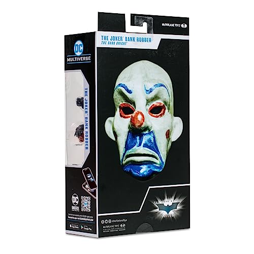 McFarlane Toys Batman The Dark Knight Trilogy The Joker Bank Robber Gold Label SDCC 2023 Figura exclusiva