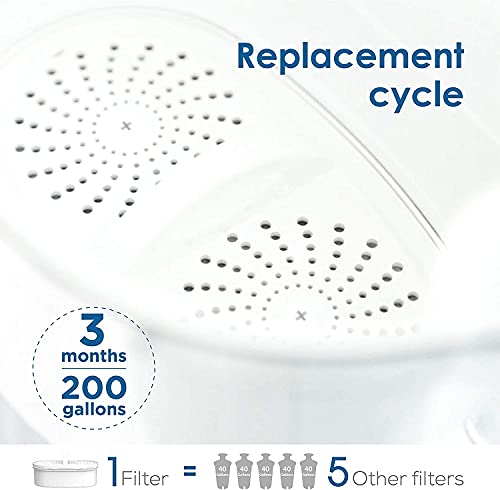 Waterdrop WD-PF-01A Plus - Filtros de repuesto para todos los sistemas de filtración de jarra de agua, reduce PFAS, PFOA/PFOS, cloro, duran hasta 3 meses o 200 galones (paquete de 3)