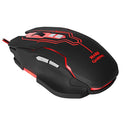 Mars Gaming MM216 ratone USB Óptico 5000 dpi Mano Derecha Negro - Ratón (Mano Derecha, Óptico, USB, 5000 dpi, 135 g, Negro)