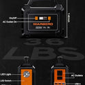 MARBERO - Generadores solares portátiles de 100 W, 45000 mAh, fuente de alimentación de batería de camping con salida de CA de 110 V, 2 puertos CC, 4 puertos USB, LED para CPAP al aire última intervensión, camping, viajes, caza, apagón de emergencia