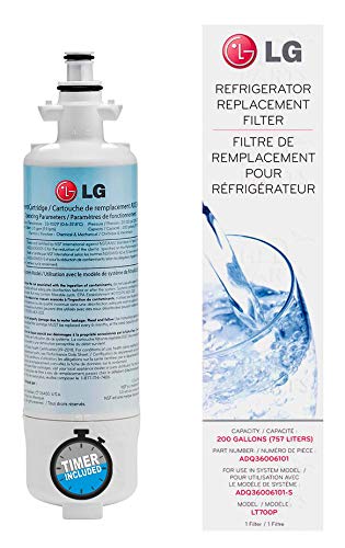 Filtro de Agua LT700P para Refrigerador LG | Reemplaza al LT700P, Adq36006101, Adq36006101-S, LT700PC | Incluye Garantia y Cronometro de vida util | L7OX
