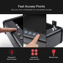 awesafe - Caja fuerte para pistola con identificación de huellas dactilares y bloqueo biométrico con capacidad de pistola