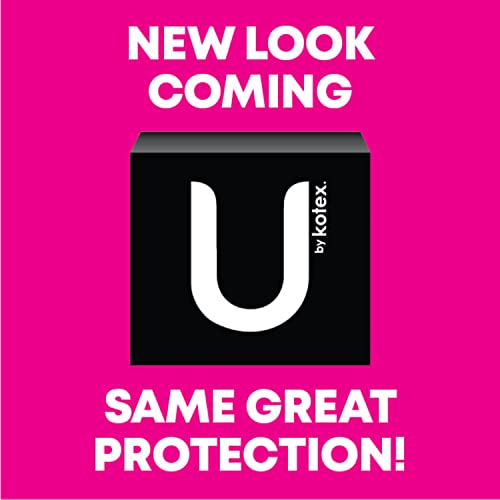 U by Kotex AllNighter - Almohadillas femeninas extra pesadas con alas, ultrafinas, 30 unidades (3 paquetes de 10) (el embalaje puede variar)
