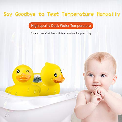 b&h Baby Thermometer, the Infant Baby Bath Floating Toy Safety Temperature Thermometer (Duck) (Duck)