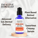 Bakuchiol Serum Anti Aging, Anti Wrinkle Retinol Cream Alternative with Hyaluronic Acid - Unmatched G3L Delivery System - 2 fl oz/59.4 ml (2 fl oz)