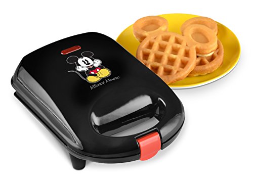 Disney DCM-9 Mickey Mini - Máquina para hacer gofres, color negro