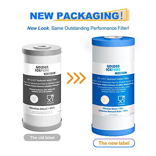 ICP-PP10BB-CC-2 PACK whole house heavy duty Sediment +Carbon Combinated Water Filter 10"