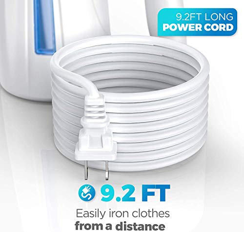 OGHom Vaporizador para ropa, vaporizador de mano para ropa, 240 ml, plancha de vapor portátil