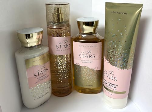 Set de regalo Bath and Body Works IN THE STARS – loción corporal, crema corporal, fragancia y gel de ducha – nueva fragancia