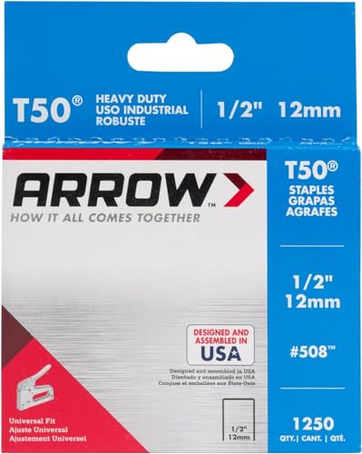 Arrow Fastener 508 1/2in. T50 auténtica flecha 1250pc Staple