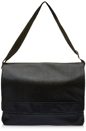 Kenneth Cole Reaction Grand Central - Bolso bandolera de piel vegana para portátil y tablet