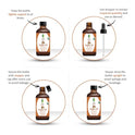SVA Organics Aceite natural puro de 4 onzas para el cuidado de la piel, cara, cabello, masaje corporal, champú, labios, cabello, uñas, acondicionador, loción, suero facial, aromaterapia