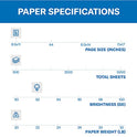 Hammermill Papel A4, 210 mm x 297 mm, 1 resma (500 hojas), 92 brillantes