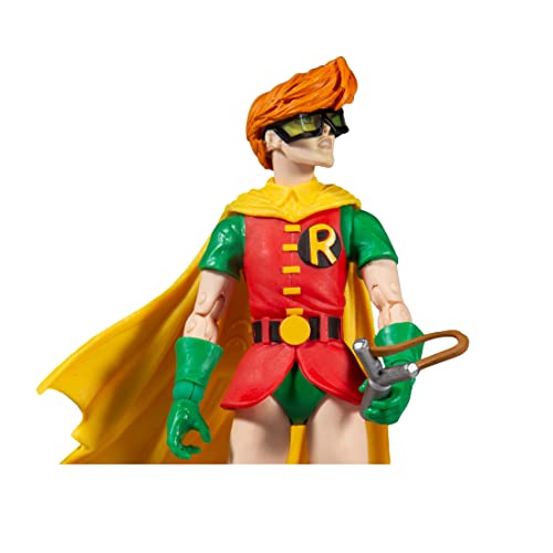 McFarlane Toys DC Multiverse The Dark Knight Devuelve Robin Figura de acción de 7 Pulgadas con Piezas de Caballo Build-A y Accesorios (el Estilo de la Figura Puede Variar)