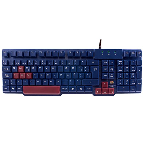 Mars Gaming MKBC - Teclado (Estándar, Alámbrico, USB, Interruptor de membrana, QWERTY, Negro, Granate)