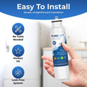 Pureline DW2042FR-09 - Repuesto para Daewoo DW2042FR-09, DW2042FR, Kenmore 46-9130, Aqua Crystal DW2042F-09, filtro de agua para refrigerador, reduce el mal sabor y olor
