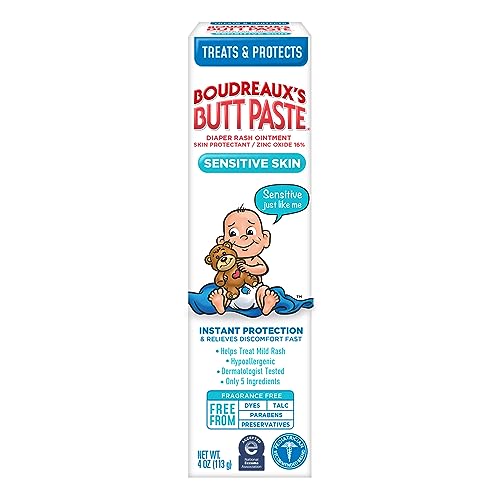 Boudreaux's Butt Paste Ungüento para piel sensible, hipoalergénico