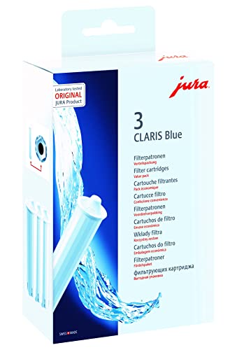 Jura 71312 Cartucho de filtro CLARIS Blue, Juego de 3 piezas