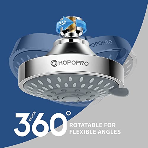 HOPOPRO - Cabezal de ducha con 5 modos de pulverización