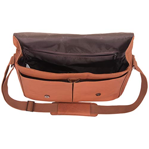 Kenneth Cole Risky Business Messenger Bag, Dark Brown, One Size
