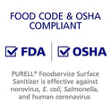 Purell Foodservice Desinfectante de Superficies, sin Fragancia, Botella de 1 galón