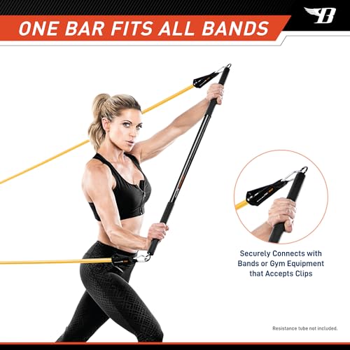 Bionic Body Barra de Entrenamiento para Levantamiento de Potencia, Entrenamiento de Fuerza, Gimnasio en casa y Ejercicio Cardiovascular